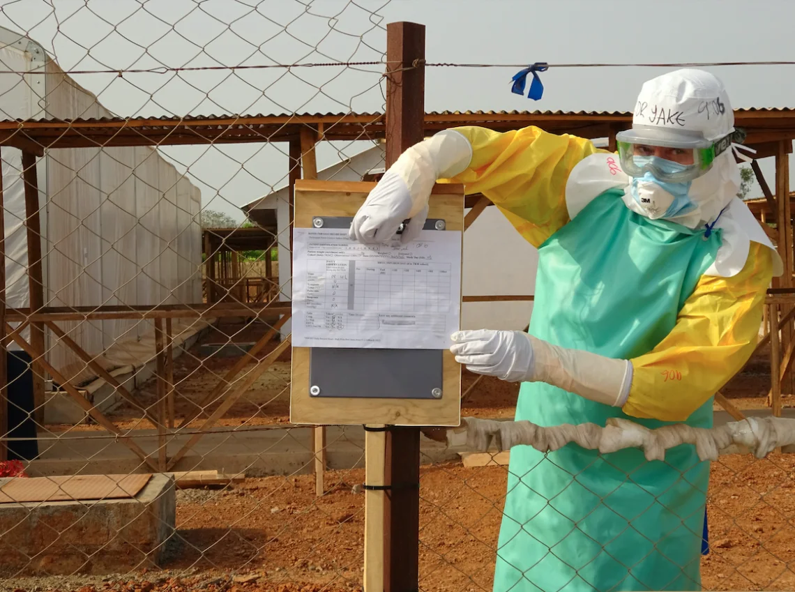 Using photography to transfer clinical trial data from within the red zone of an Ebola Treatment Centre